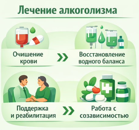 лечение алкоголизма в Новочебоксарске этапы